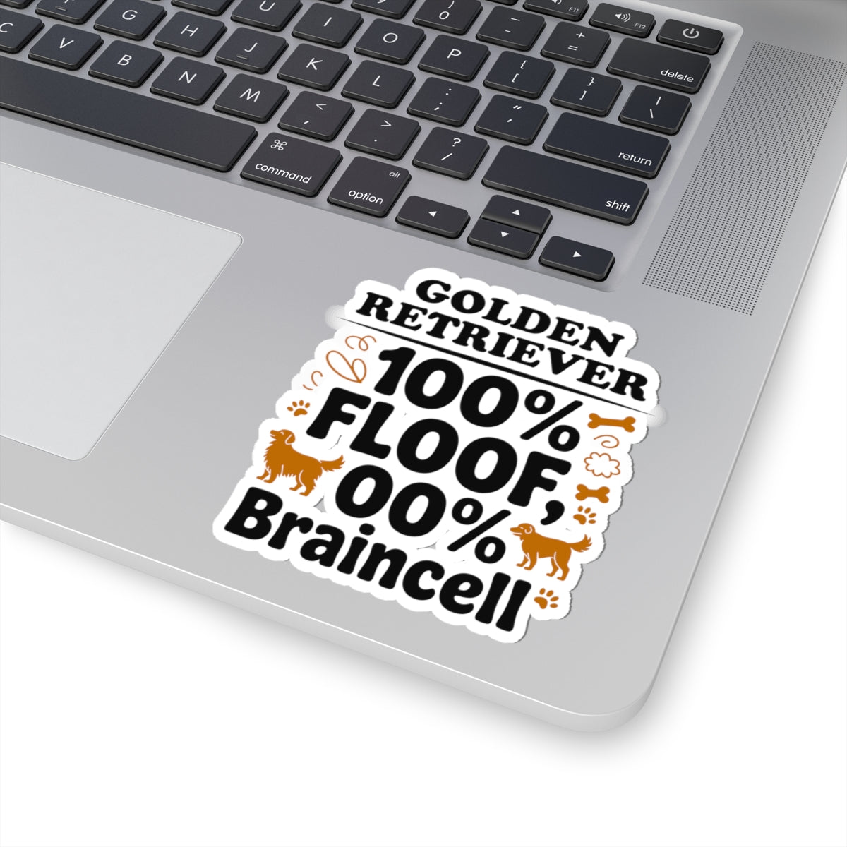 Golden Retriever Floof Sticker - Funny Dog Breed Vinyl Decal for Pet Owners Animal Lovers Canine Enthusiasts