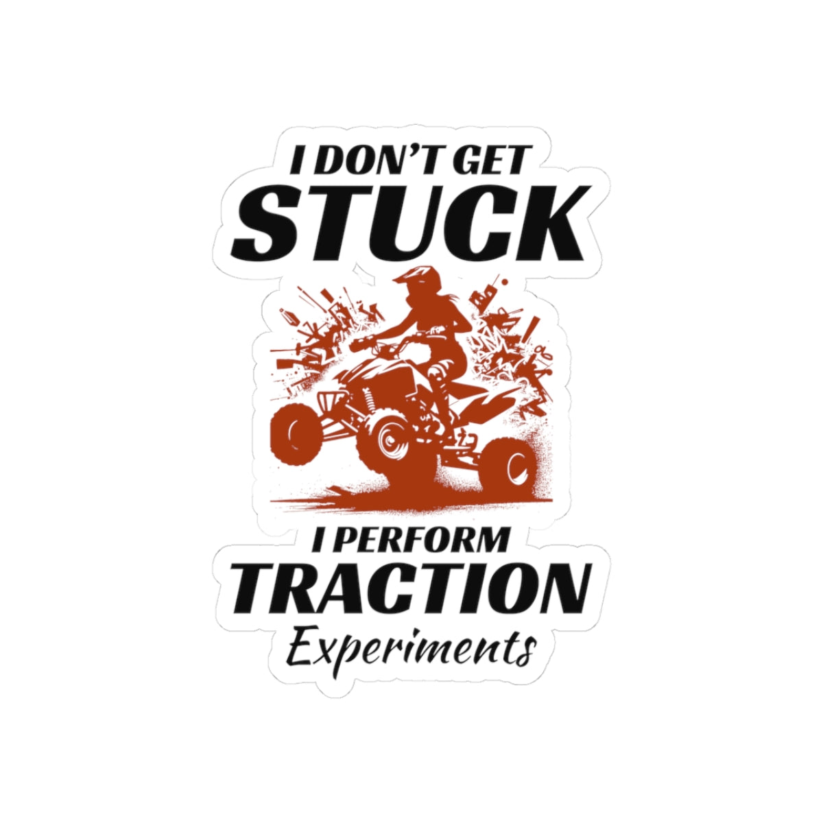 ATV Sticker Vinyl Quad Bike Motocross Racing | Off-Road Dirt Track Decal | Extreme ATV Rider Graphics