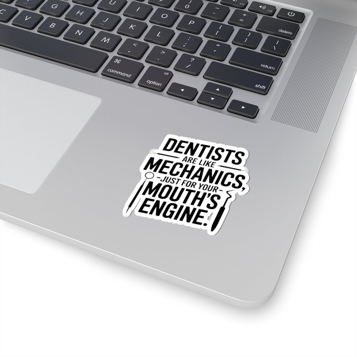 Dentist Mechanic Sticker - Mouth Engine Vinyl Decal for Dental Professionals