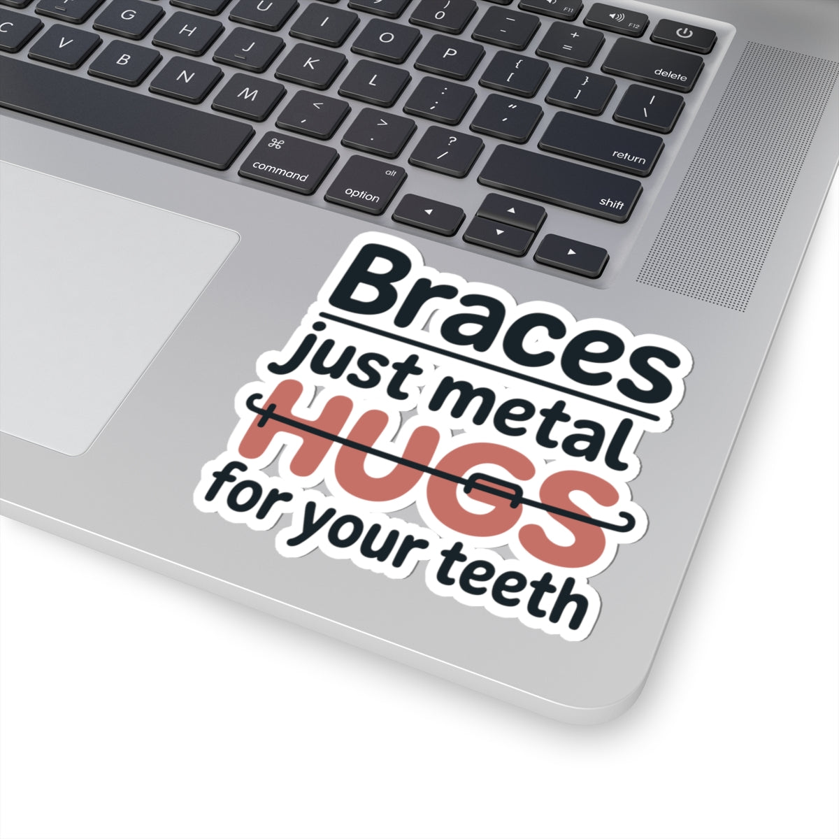Cute Braces Sticker - Orthodontics Vinyl Decal for Dental Patients, Teens, and Clinics