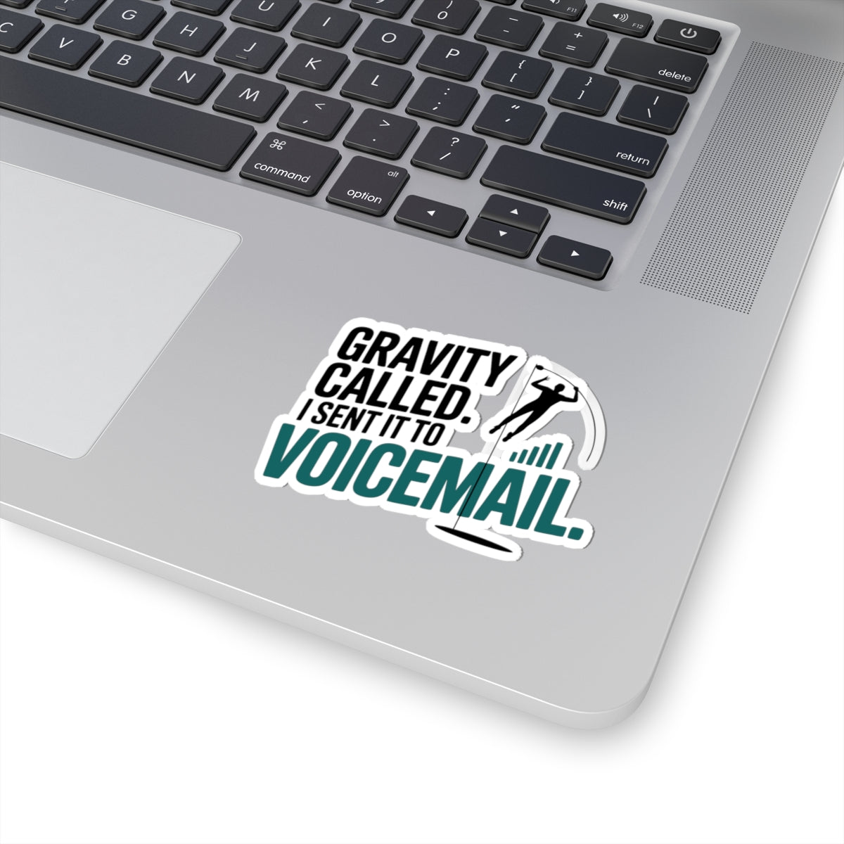 Pole Vault Sticker – Funny Gravity Voicemail Humor Decal for Track and Field Athletes, Competitive Vaulters & Sport Fans