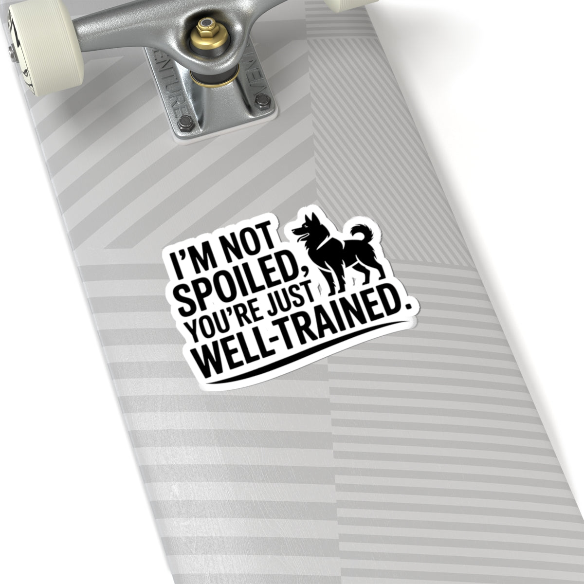 Bossy Husky Sticker - Well-Trained Human Vinyl Decal for Siberian Dog Lovers