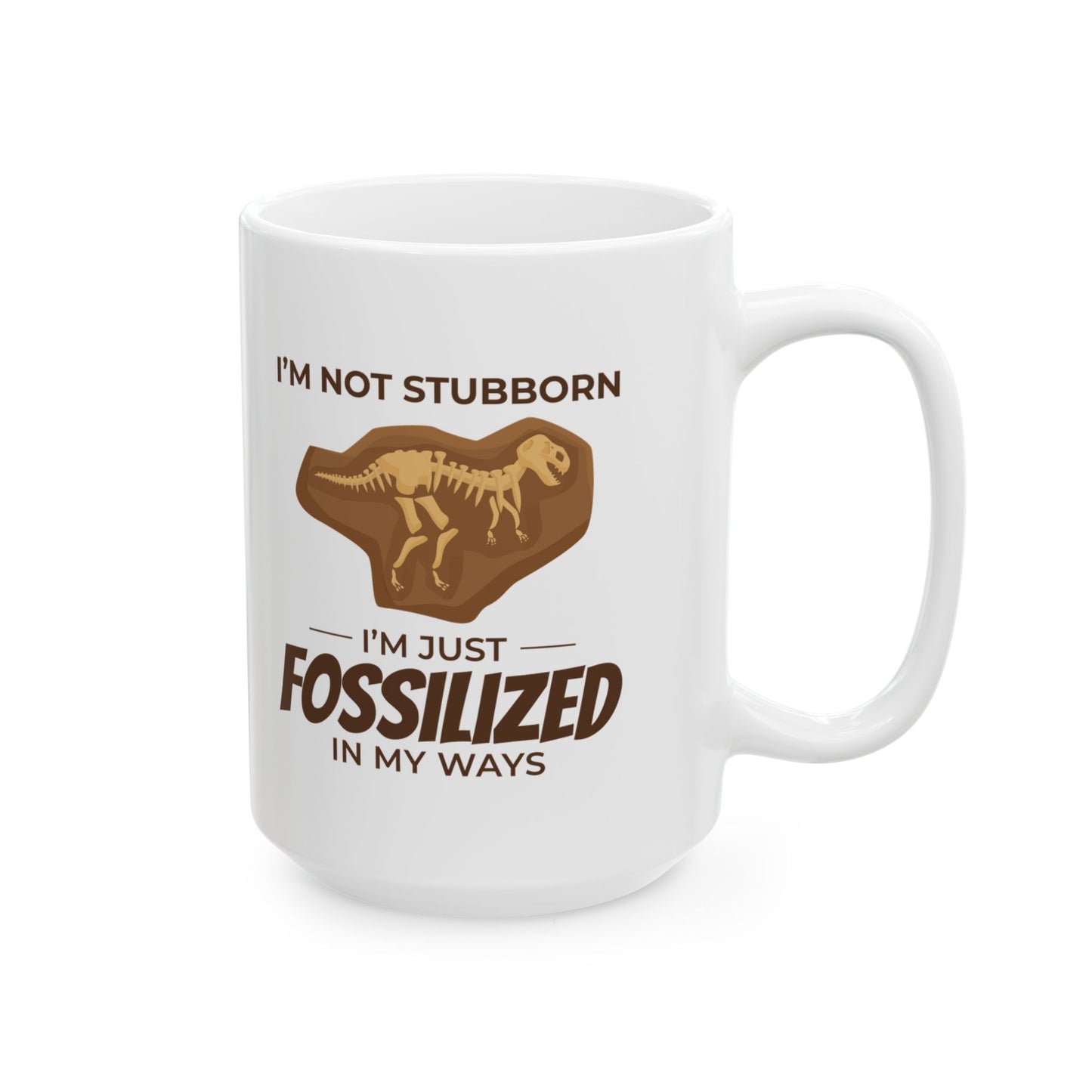 Dinosaur Fossil Mug T-Rex Humor for Paleontology Lovers