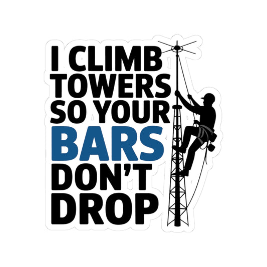 Rigging Technician Sticker - Tower Climber Vinyl Decal for Telecom Workers, Cell Techs, and Linemen