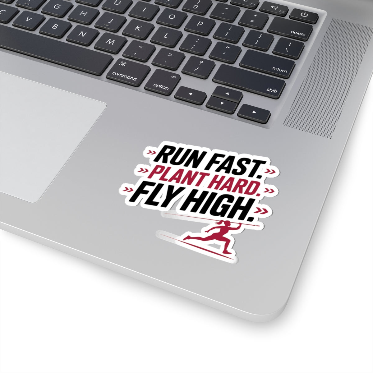 Pole Vault Sticker – Bold Three Command Athletic Motivational Decal for Track and Field Athletes, Female Vaulters