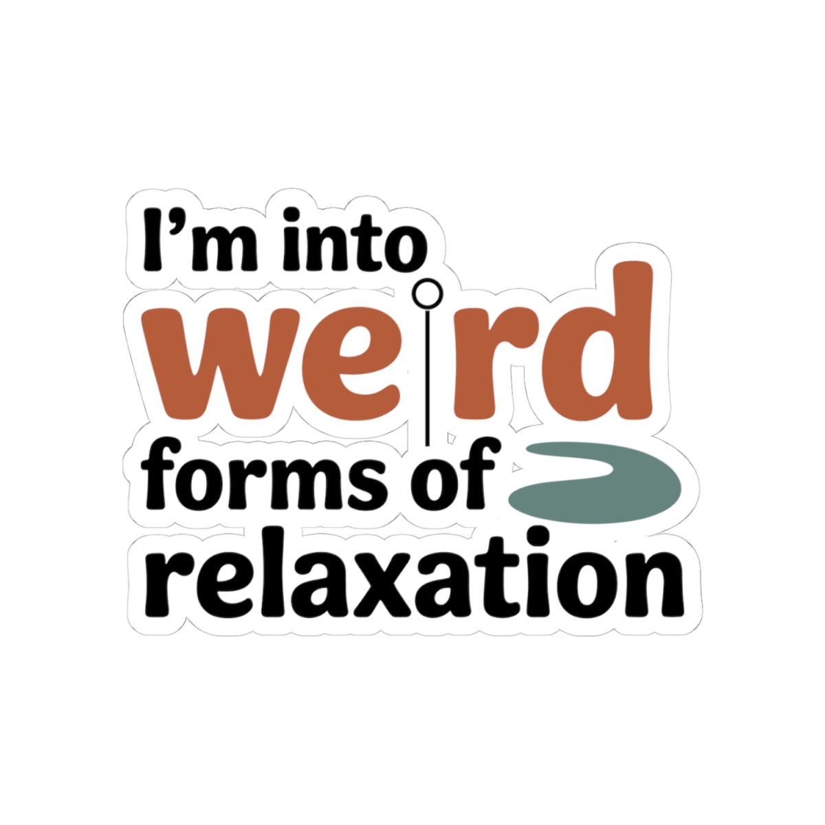 Acupuncture Wordplay Sticker - Needle Relaxation Vinyl Decal for Acupuncturists, TCM Practitioners