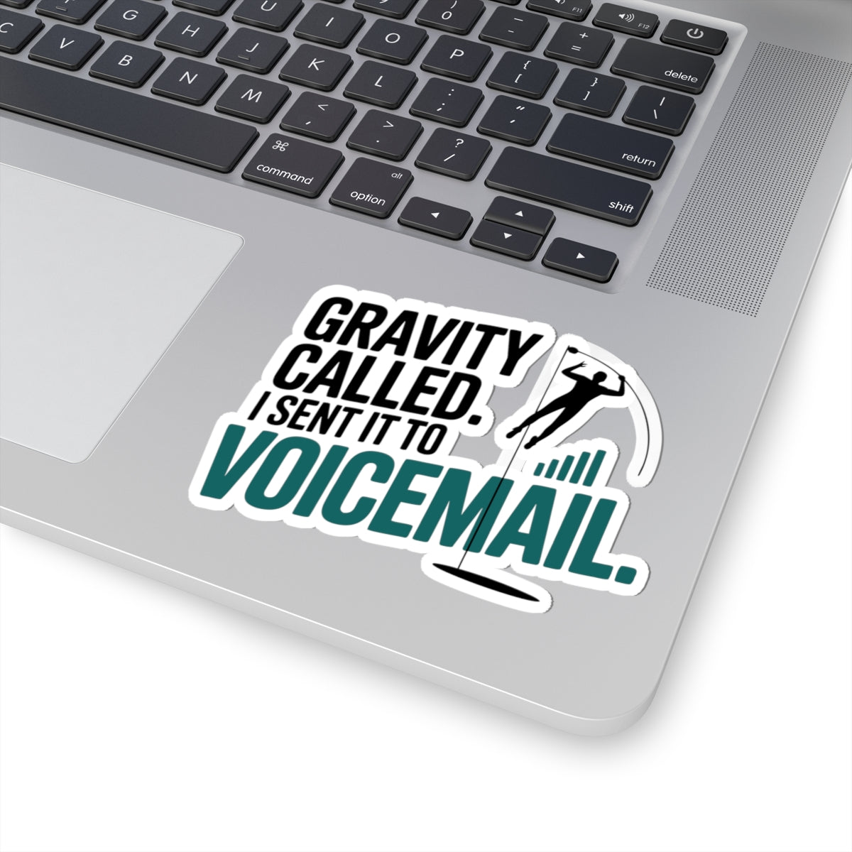 Pole Vault Sticker – Funny Gravity Voicemail Humor Decal for Track and Field Athletes, Competitive Vaulters & Sport Fans