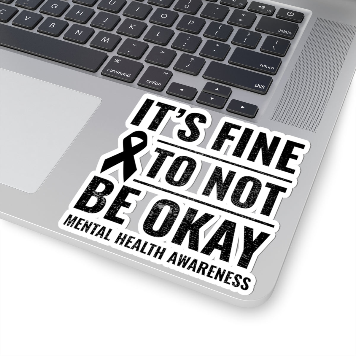 Empowering Mental Health Sticker - Support Ribbon Vinyl Decal for Advocates, Counselors, and Survivors