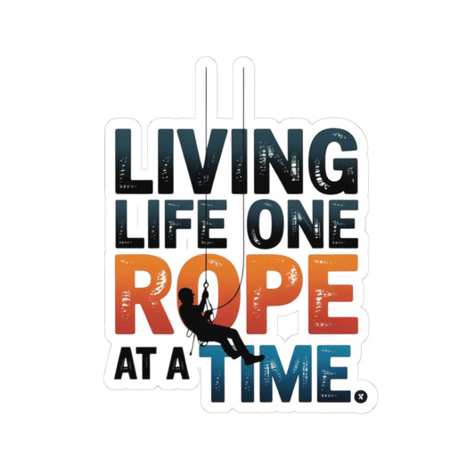 Industrial Rope Sticker - Work at Height Vinyl Decal for Certified Climbers