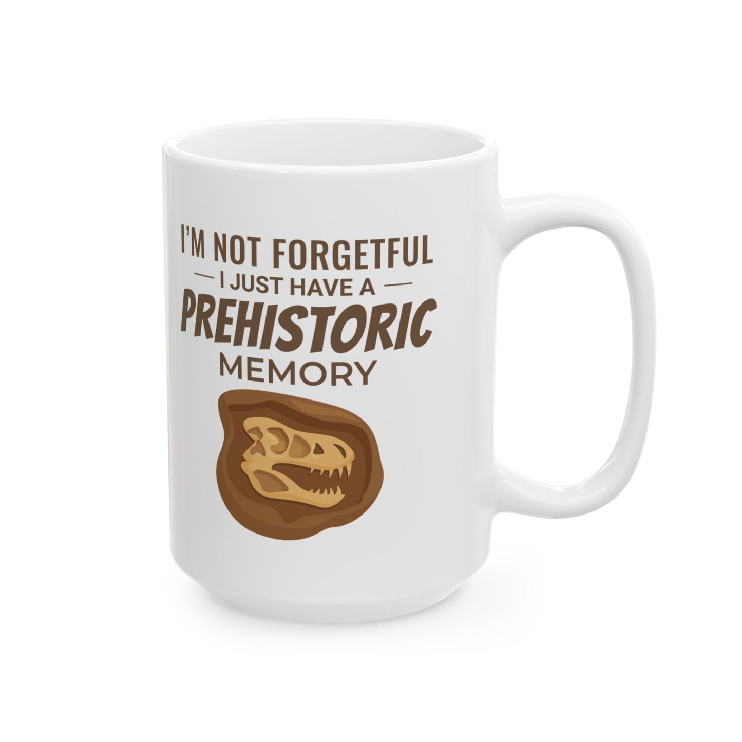 Dinosaur Fossil Mug Prehistoric Memory for Paleontology Students