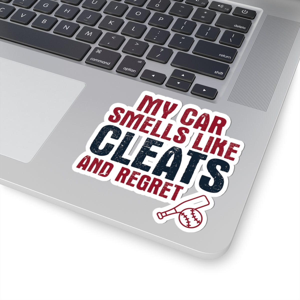 Baseball Mom Sticker – Funny Cleat Smell Humor Decal for Baseball Parents Travel Ball Families