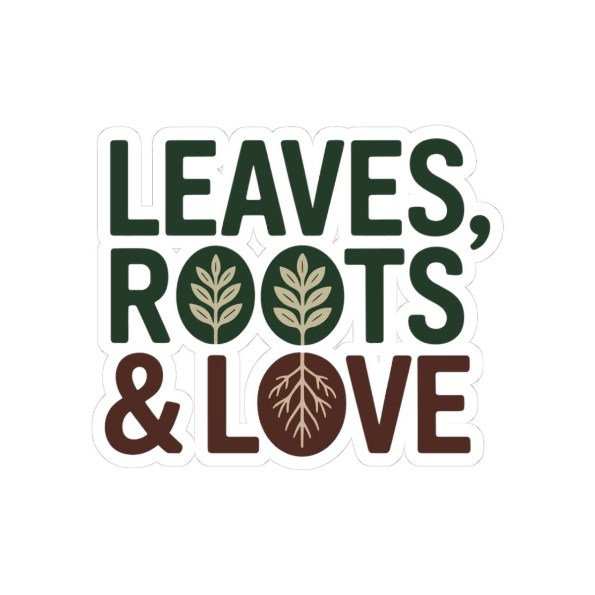 Botanical Love Decal - Compassionate Care Vinyl Sticker for Herbalists, Holistic Practitioners