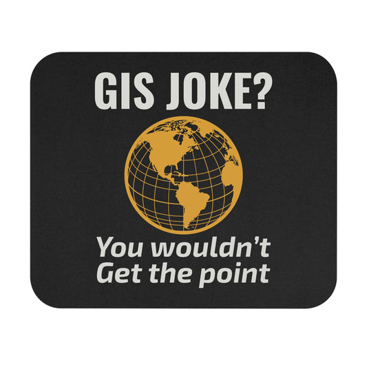 Geeky GIS Mouse Pad - Point Feature Humor Non-Slip Rubber Base for Analysts & Surveyors