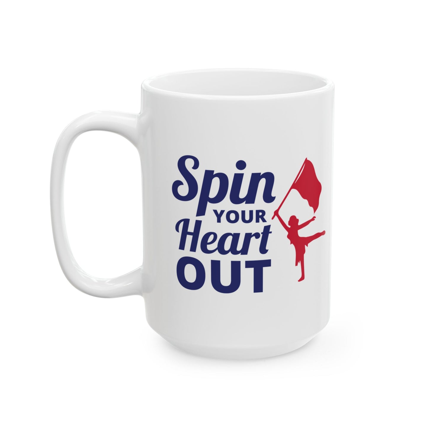 Color Guard Mug - Spin Passion Design for Performers & Fans