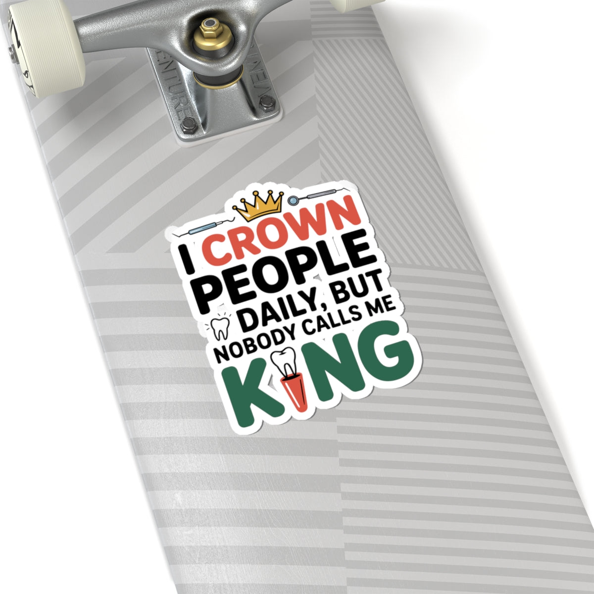 Crown Specialist Sticker - Prosthodontic Vinyl Decal for Dental Lab Professionals