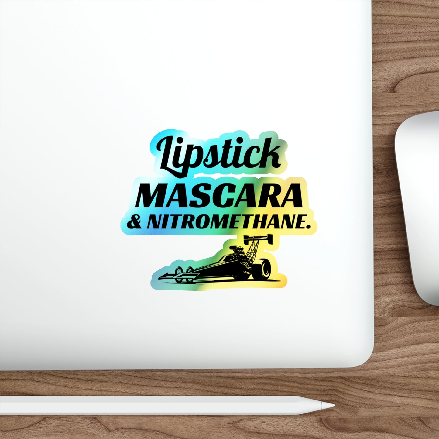 Dragster Drag Racing Girl Holografische Aufkleber Vinyl - Nitro &amp; Speed ​​Aufkleber für Motorsport-Damen