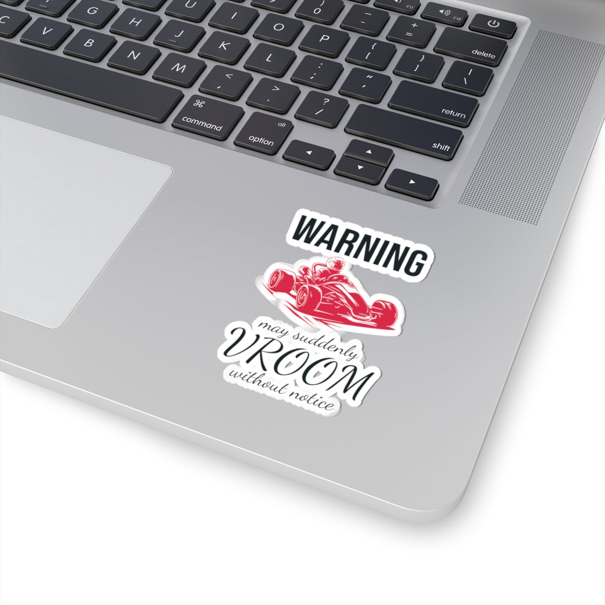 Go Kart Racing Stickers Vinyl Funny Warning Decal for Helmet & Car