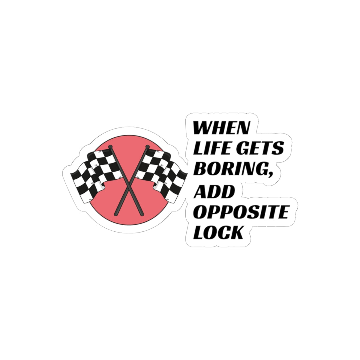 Drifting Drift Racing Sticker Vinyl Motorsport Opposite Lock Drift Technique Sliding Fans