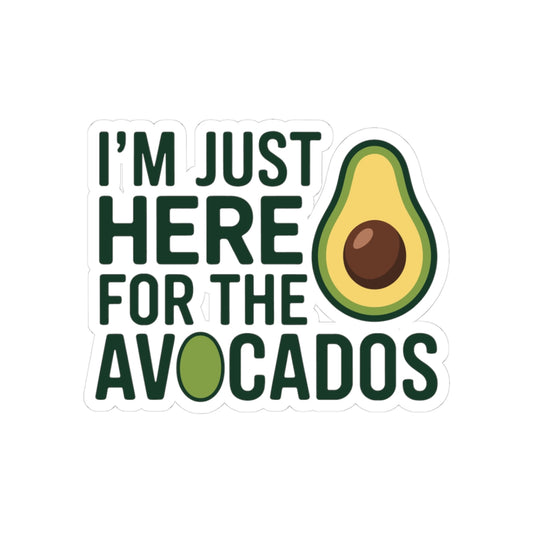 Avocado Lover Dietitian Sticker - Food Passion Vinyl Decal for Registered Dietitians