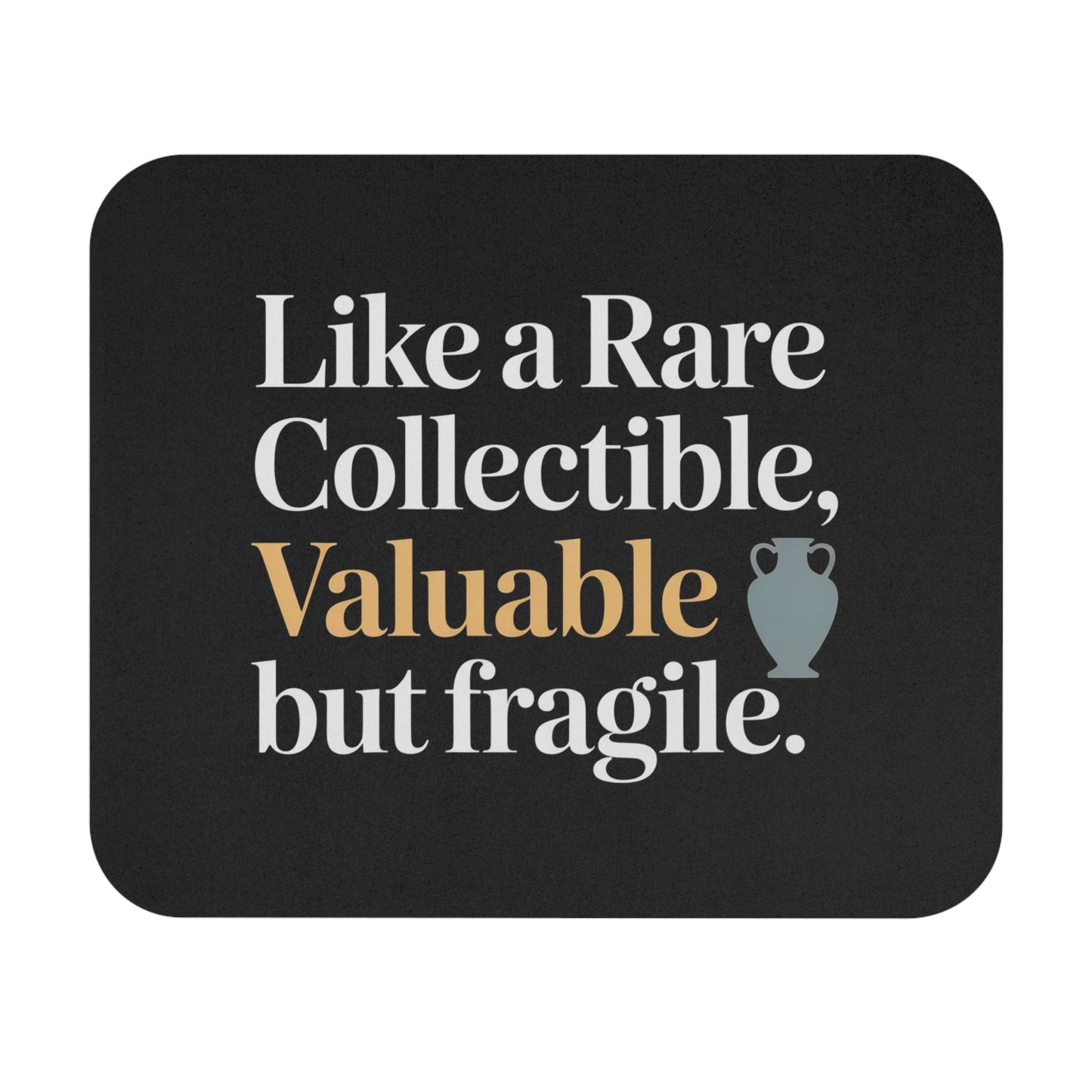 50th Birthday Mouse Pad Non-Slip Rubber Base - Like Rare Collectible Valuable Fragile Funny Gift Office & Home