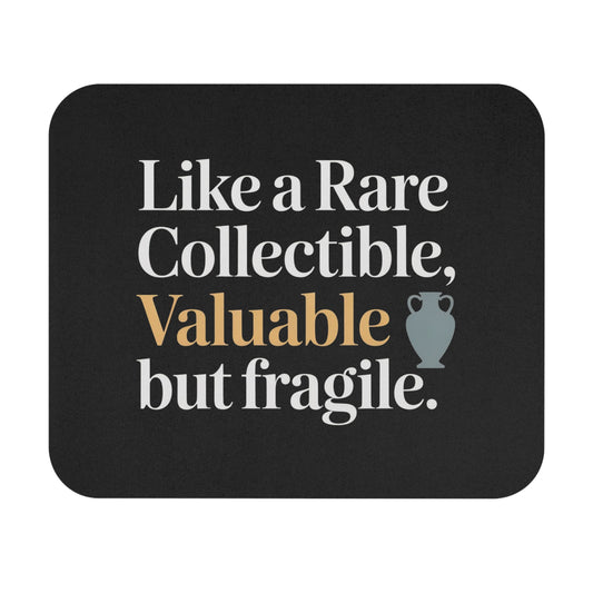 50th Birthday Mouse Pad Non-Slip Rubber Base - Like Rare Collectible Valuable Fragile Funny Gift Office & Home