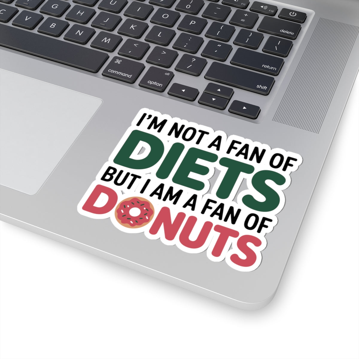 Donut Fun Dietitian Sticker - Anti-Diet Humor Vinyl Decal for Nutritionists, Therapists, Nurses