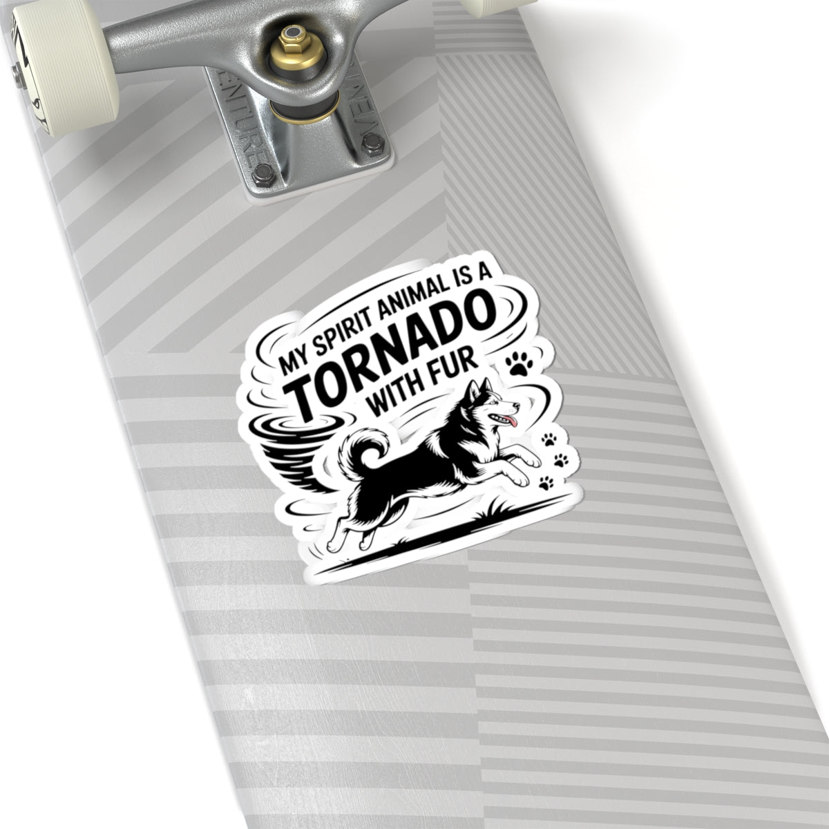 Tornado Husky Sticker - Furry Chaos Vinyl Decal for Siberian Dog Lovers