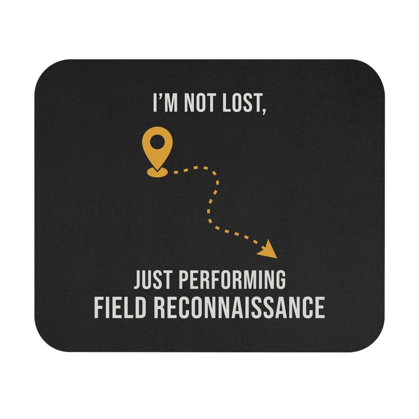 Field Survey Mouse Pad - GIS Humor Non-Slip Rubber Base for Cartographers & Geologists