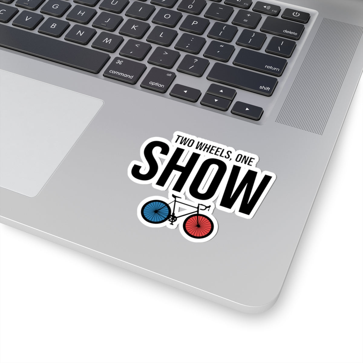 Showtime Artistic Cycling Sticker - Two Wheels One Show Bike Vinyl Decal for Rhythmic Gymnastic Performers, Fans, Coach