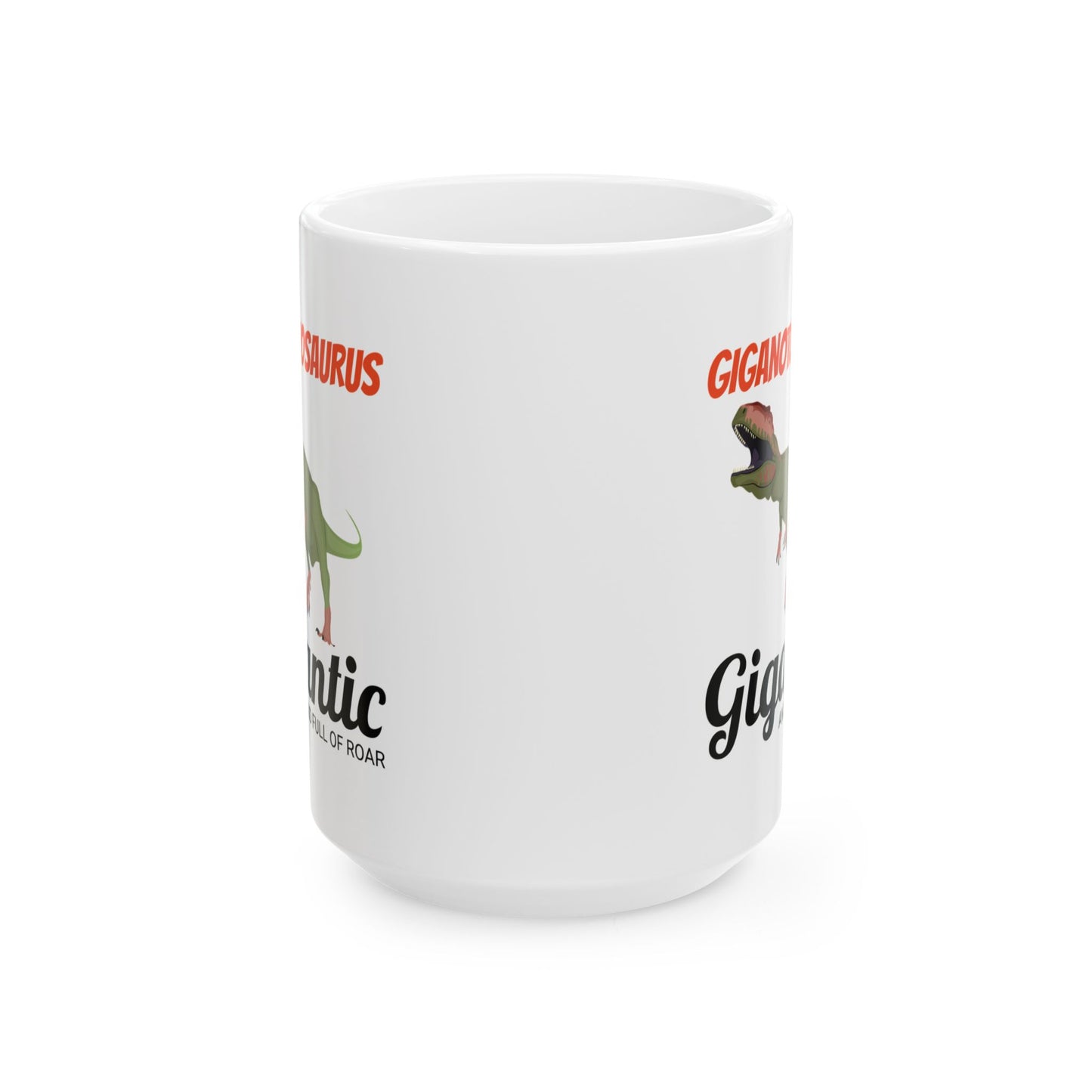 Dinosaur Fossil Mug - Giganotosaurus, Roar - Dino Gift