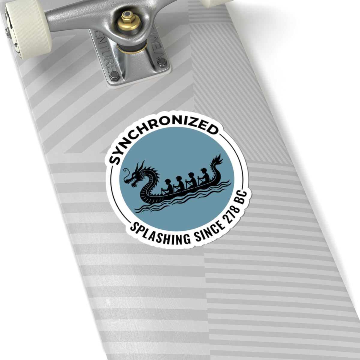 Ancient Dragon Boat Racing Sticker - Synchronized Paddling Vinyl Decal for Rowing Teams and Festivals