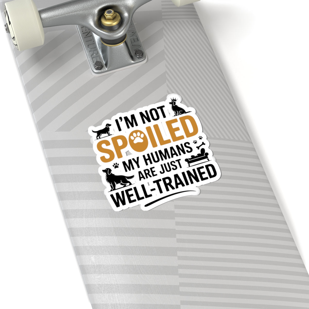 Golden Retriever Spoiled Sticker - Funny Pet Parent Vinyl Decal for Dog Owners Animal Enthusiasts Breed Lovers