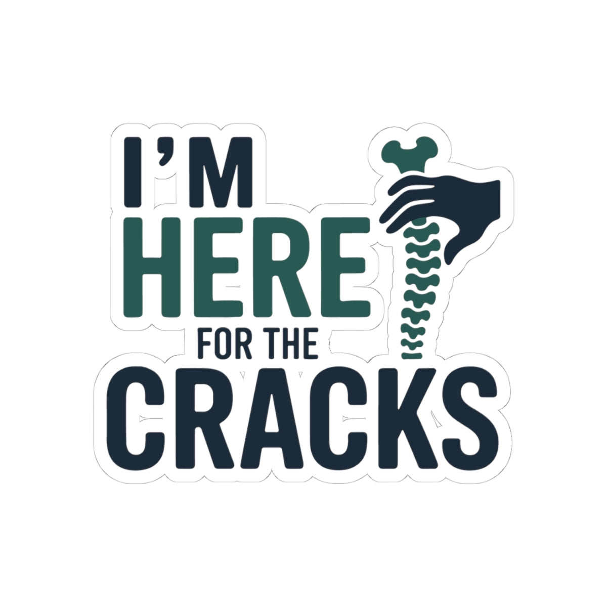 Adjustment Focus Sticker - Chiropractic Care Vinyl Decal for Chiropractors, Doctors of Chiropractic