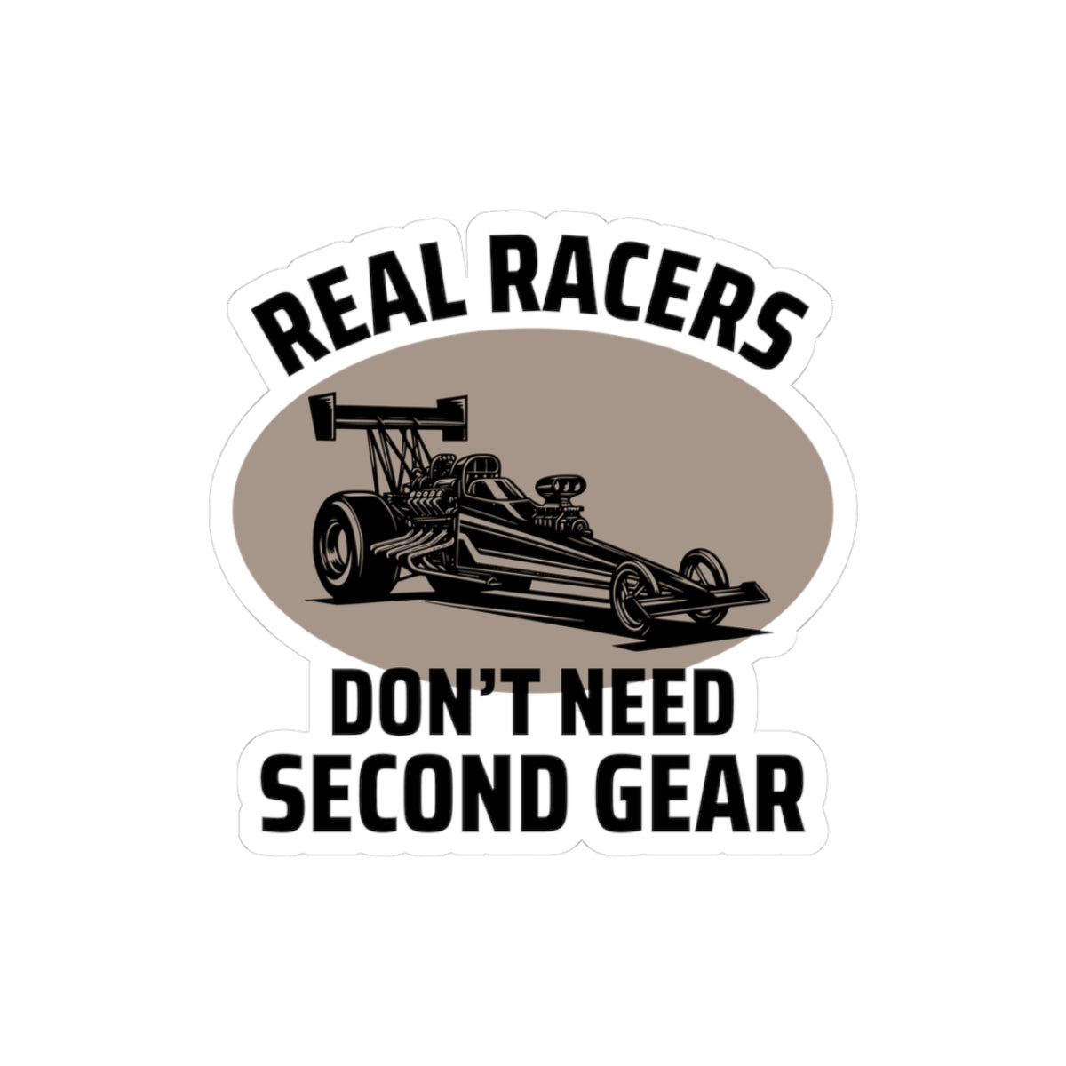 Dragster Drag Racing Sticker Vinyl - Straight Line Speed Decal for Track Warriors