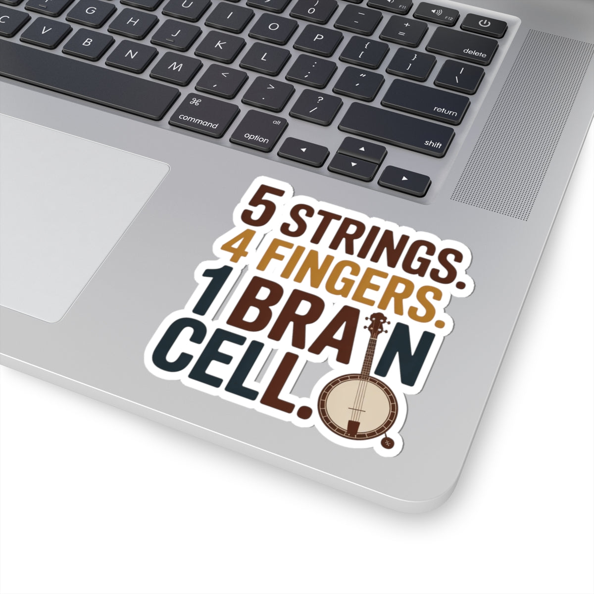 Banjo Sticker – Hilarious Self-Aware Humor Numbered Decal for Bluegrass Musicians Five-String Instrument Lovers