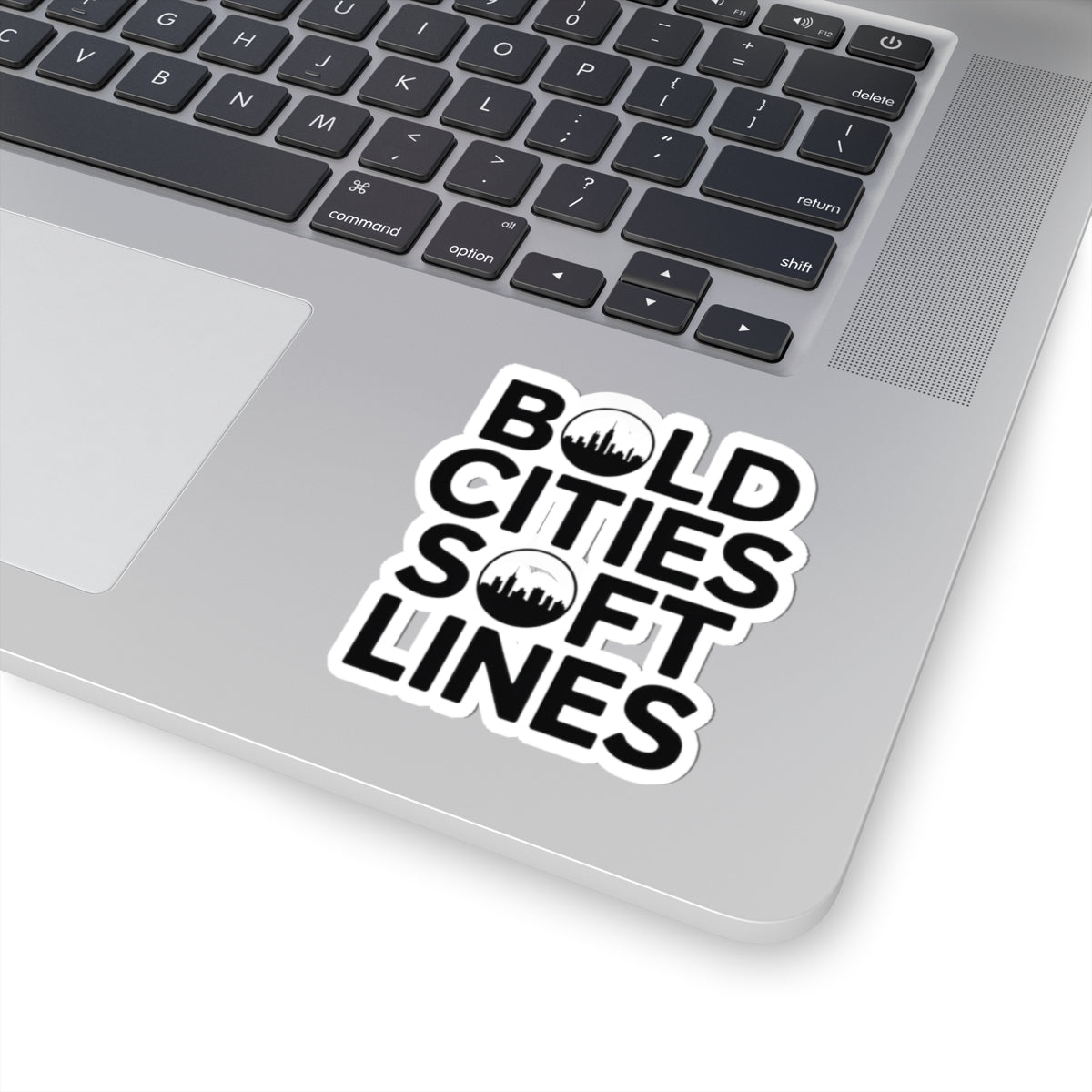 Metropolis Art Sticker - Softline Cityscape Vinyl Decal for GIS Enthusiasts & Nomads