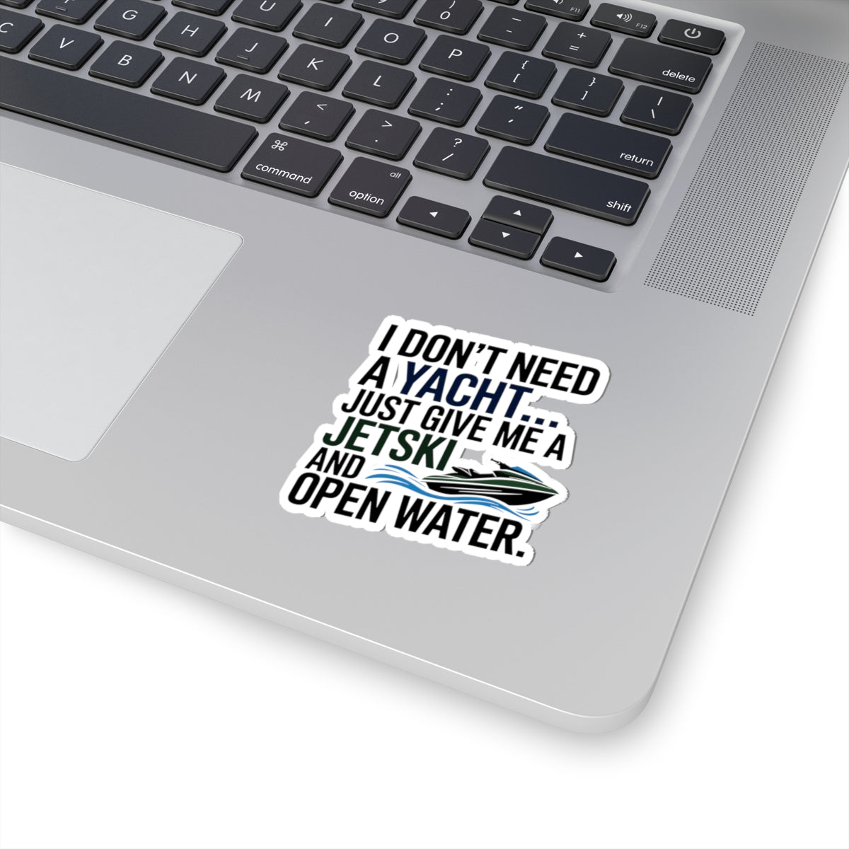 Jet Ski Freedom Sticker - Open Water Vinyl Decal for PWC Purists & Minimalist Water Lovers