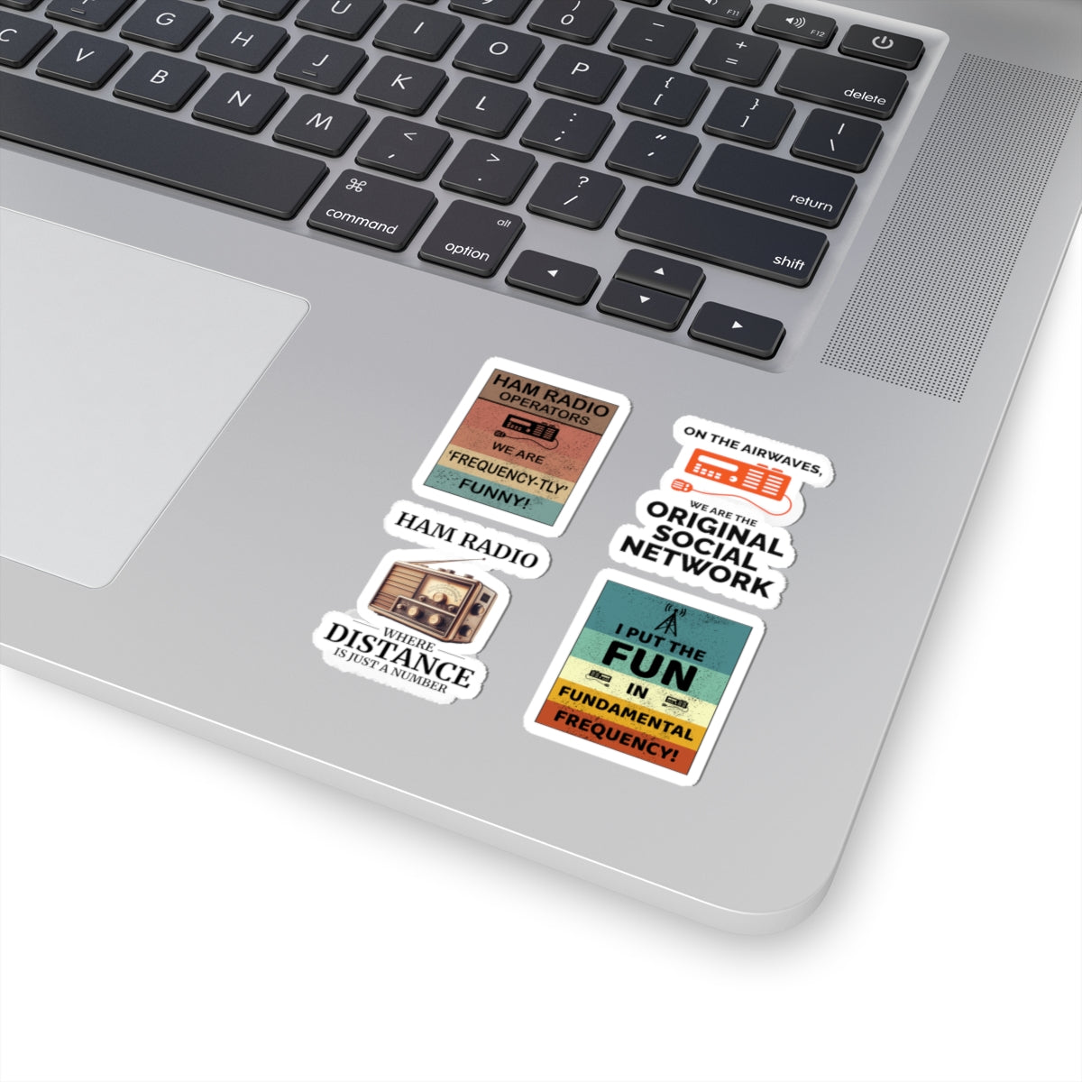 Ham Radio Sticker Pack – 4 PCS Funny Frequency Social Network Decals for Amateur Operators Airwave Hobbyists