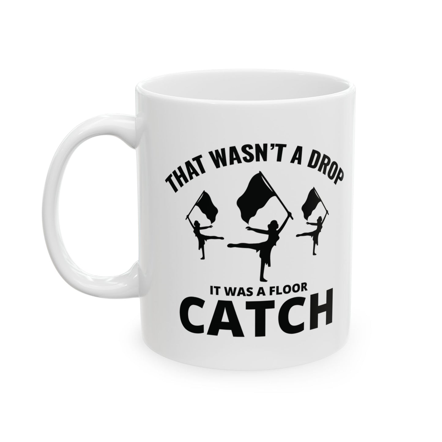 Color Guard Mug - Floor Catch Fun Design for Enthusiasts