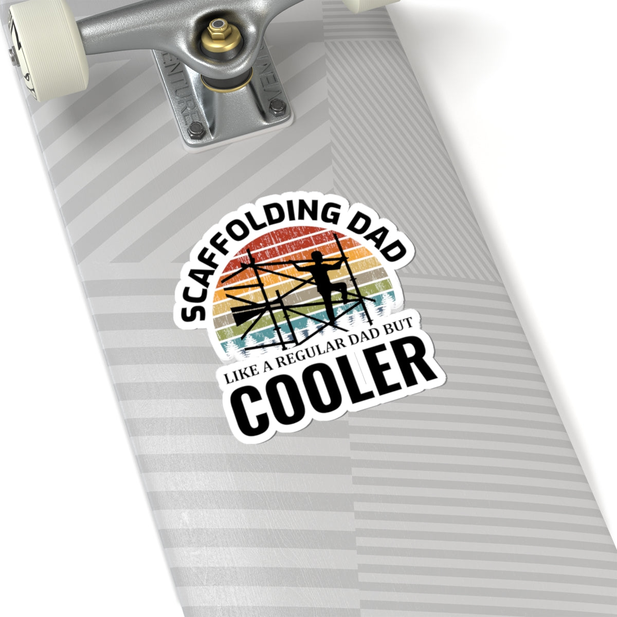 Scaffolding Dad Sticker - Construction Humor Vinyl Decal for Builders & Handy Fathers