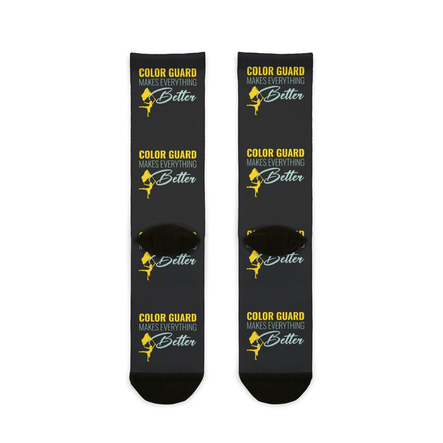 Color Guard Socks – Perfect for Performers & Marching Teams, "Color Guard Makes Everything Better"