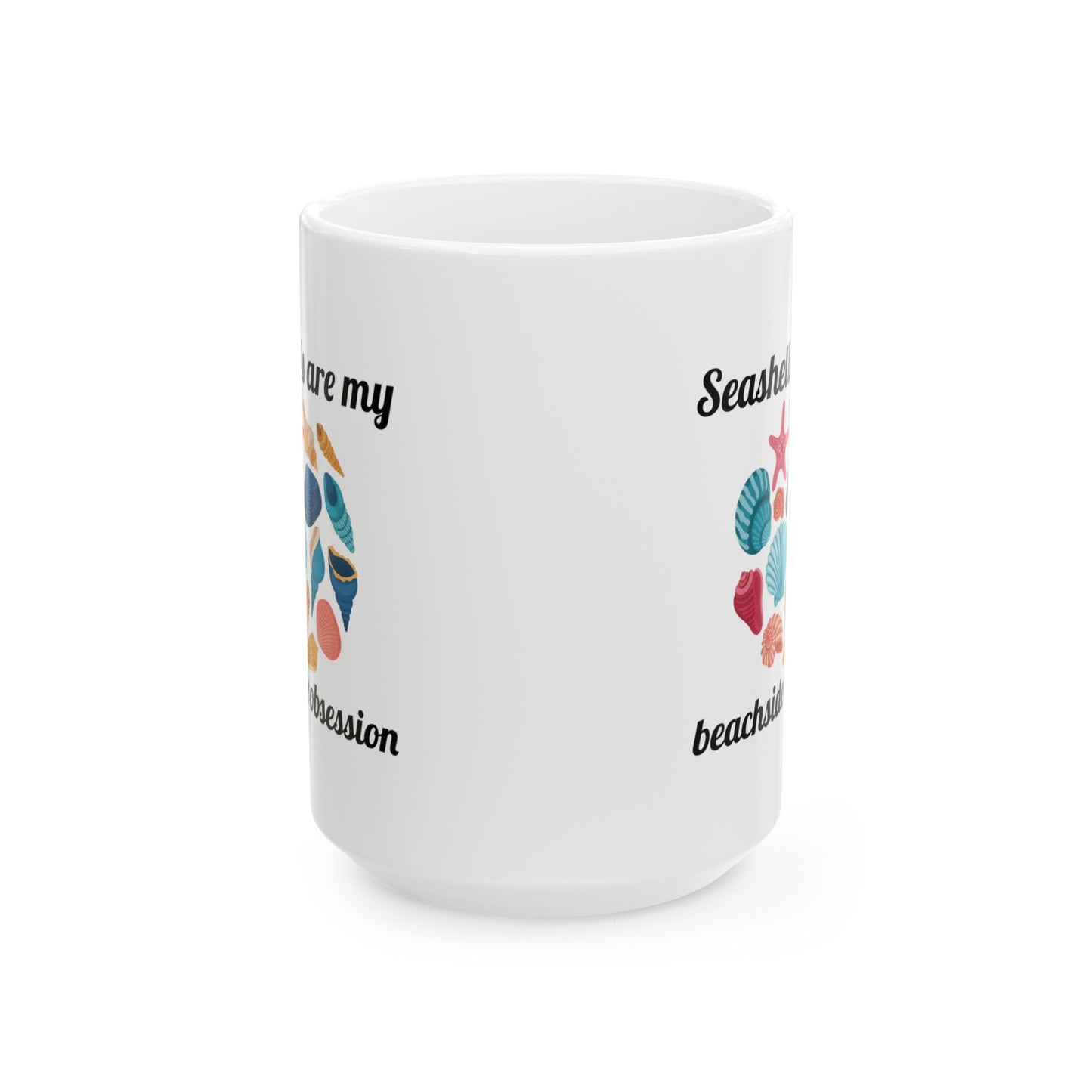 Seashells Collector Mug, Beach Obsession, Ocean Lover