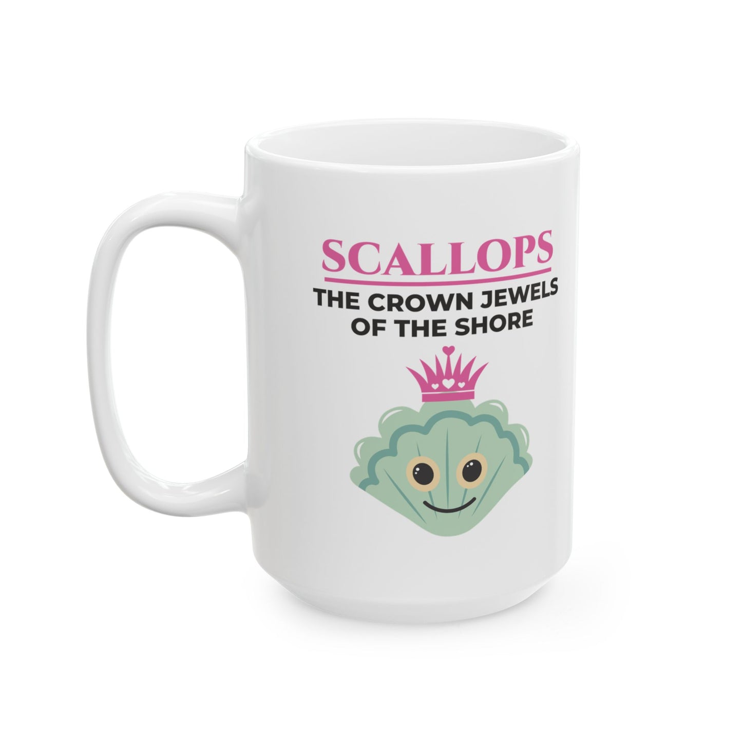 Scallops Mug, Crown Jewels of the Shore, Ocean Lover