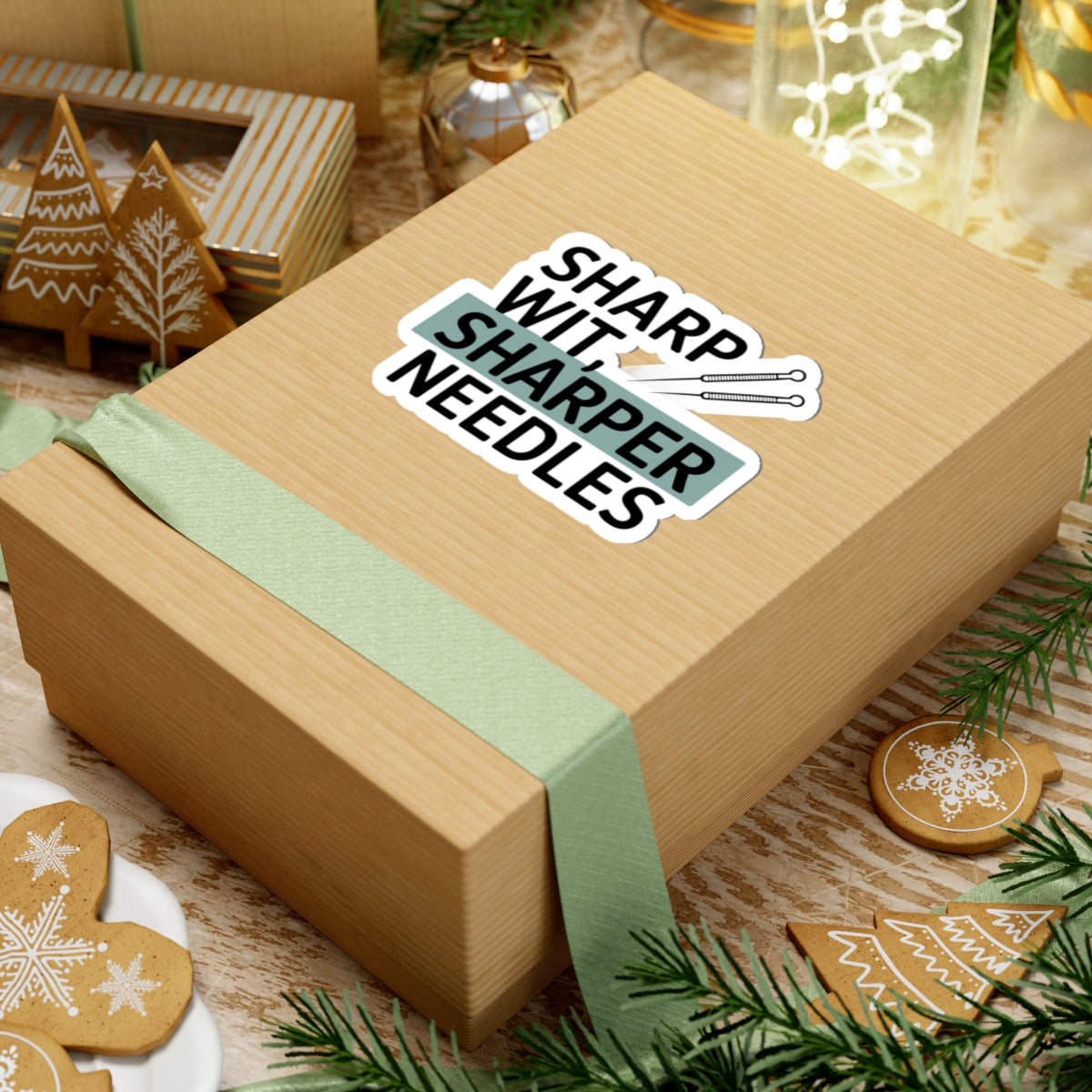 Sharp Wit Acupuncturist Sticker - Needle Humor Vinyl Decal for TCM Practitioners, Healers