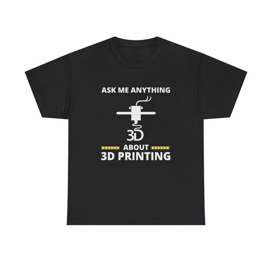 3D Printer T-Shirt – Funny Knowledge Graphic for Makers Tech Enthusiasts