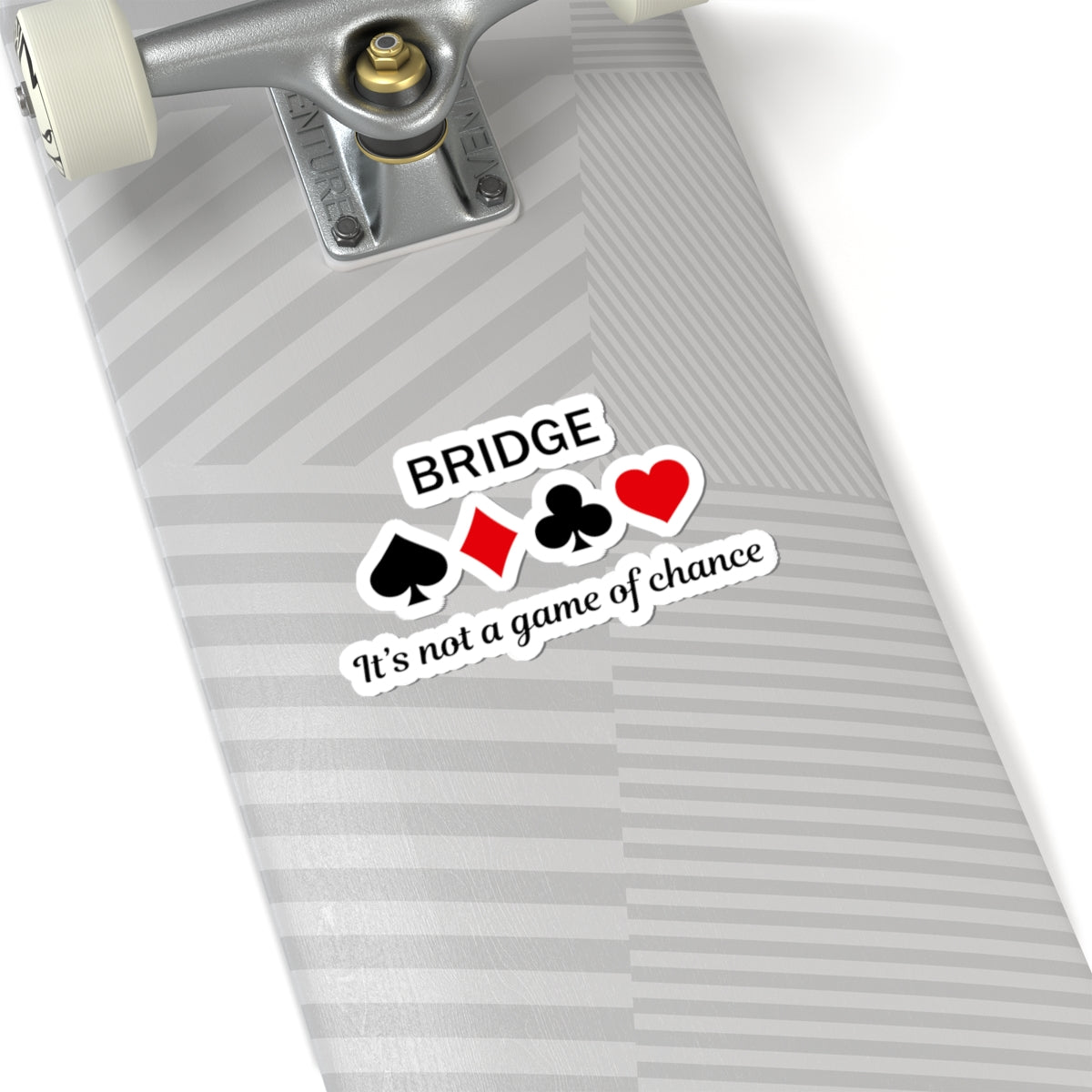 Bridge Strategy Sticker - Card Game Wit Vinyl Decal for Tournament Players & Mind Sport Enthusiasts