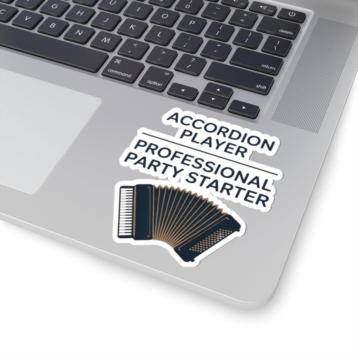 Accordion Player Sticker - Professional Badge Party Starter Decal for Musicians, Polka Band Members, Event Performers