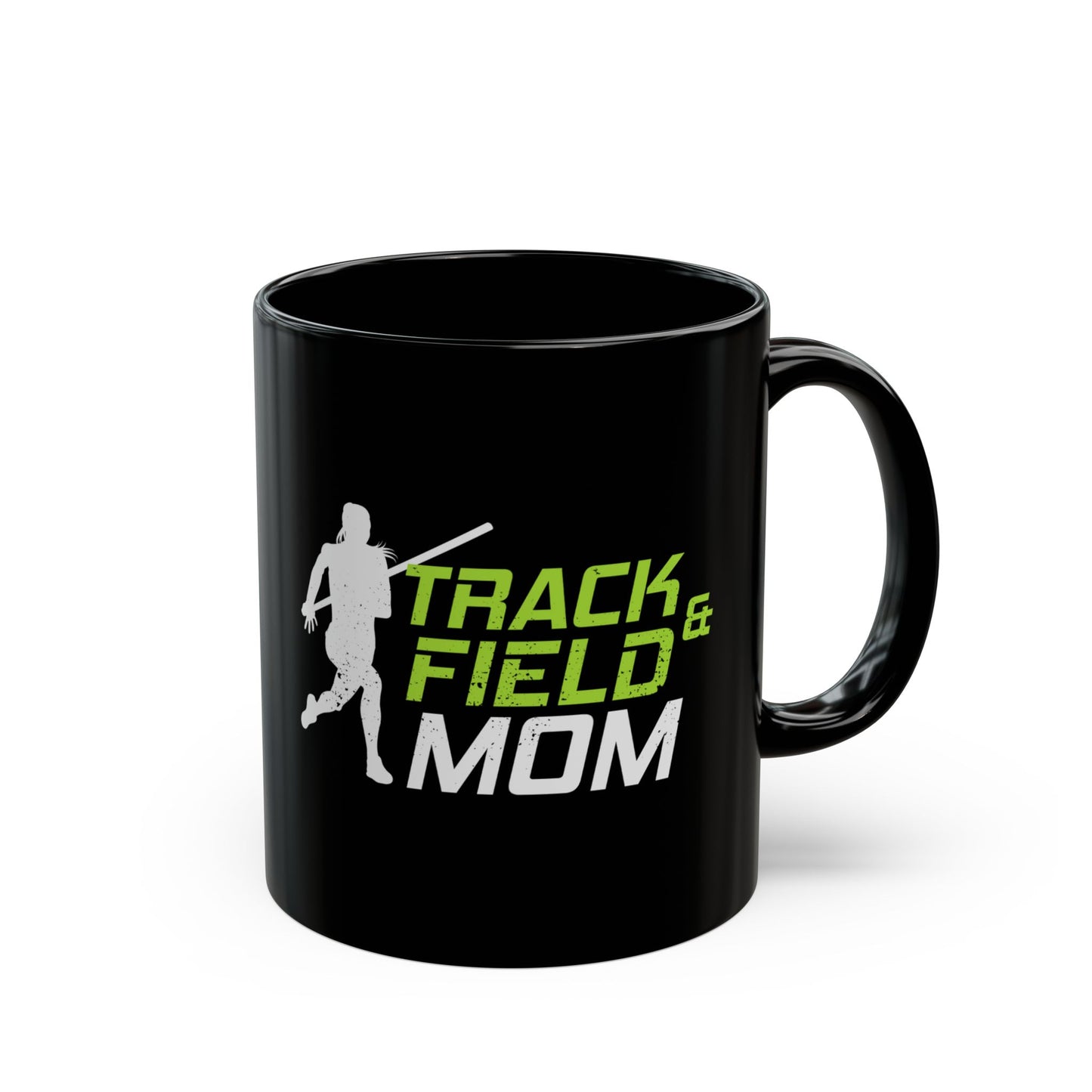 Pole Vault Mug Black - Track Field Mom Gift for Vaulter, Coach, Sports Parent 11 oz