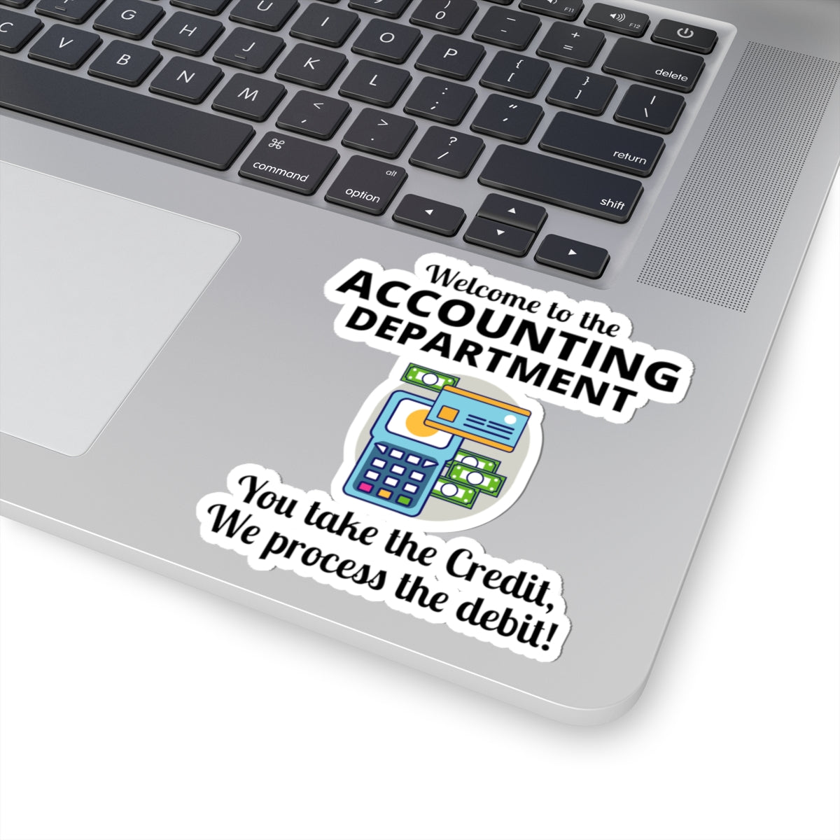 Accountant Vinyl Sticker – Finance Department Office Welcome Sign, CPA Desk Décor & Gift