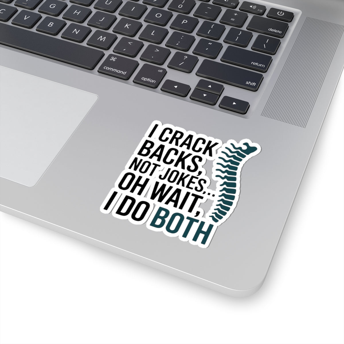 Chiropractor Humor Sticker - Back Adjustment Vinyl Decal for Chiropractors, Spine Specialists